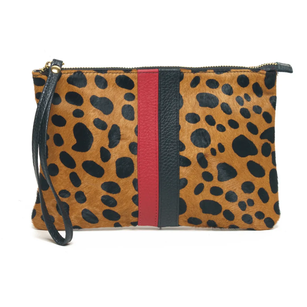 Miami Wristlet Pouch | Cheetah Hair