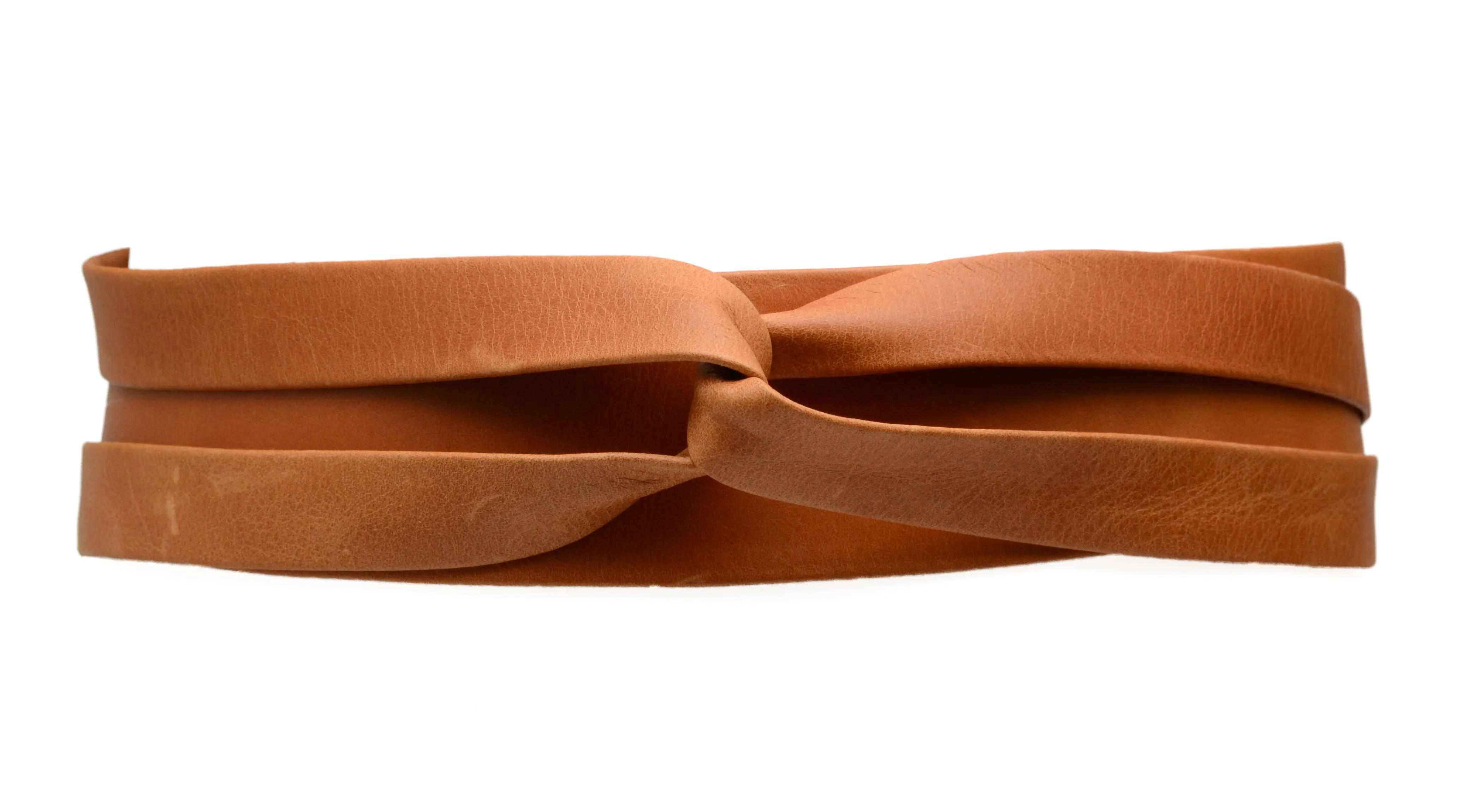 Midi Wrap Belt Cognac