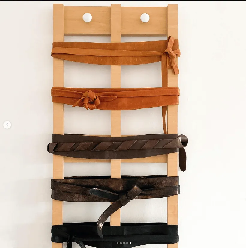 Midi Wrap Belt Cognac