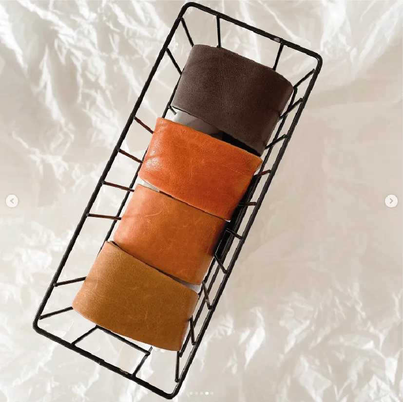 Midi Wrap Belt Cognac