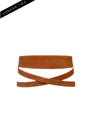 Midi Wrap Belt Cognac