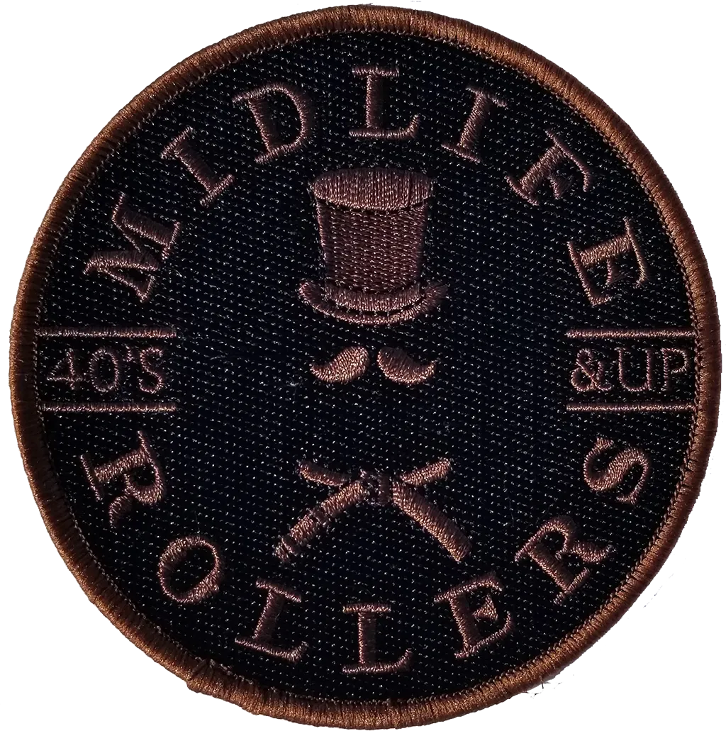 Midlife Rollers Solid Brown Belt Patch