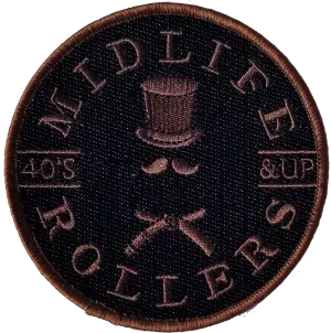 Midlife Rollers Solid Brown Belt Patch