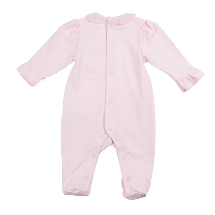 Mintini Frilly Bow Babygrow - Pink