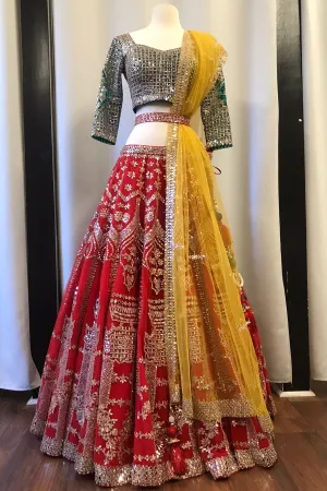 MIRROR WORK LEHENGA SET - Ready To Ship