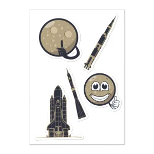 Mondgeflüster - Stickerbogen Raketen