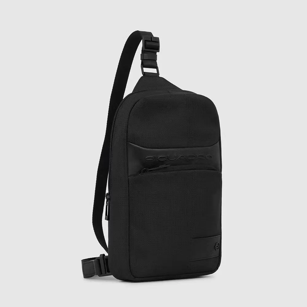 Monospalla Sling in Pelle Porta Ipad®Mini Wollem Nero