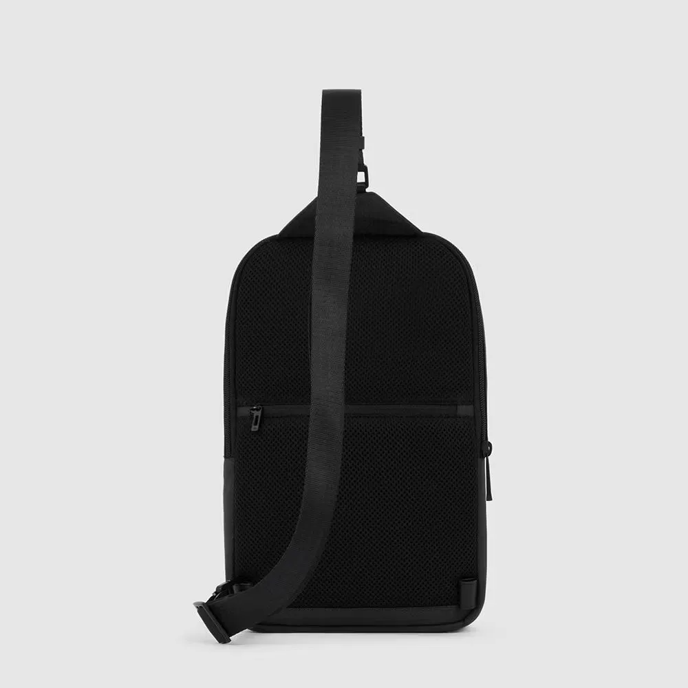 Monospalla Sling in Pelle Porta Ipad®Mini Wollem Nero