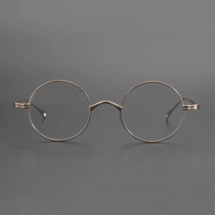 Monroe Titanium Round Glasses Frame