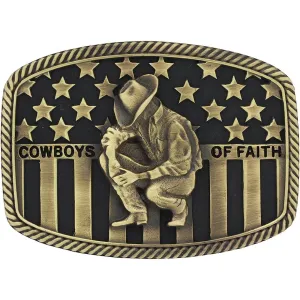 Montana Silversmiths Cowboys of Faith Belt Buckle