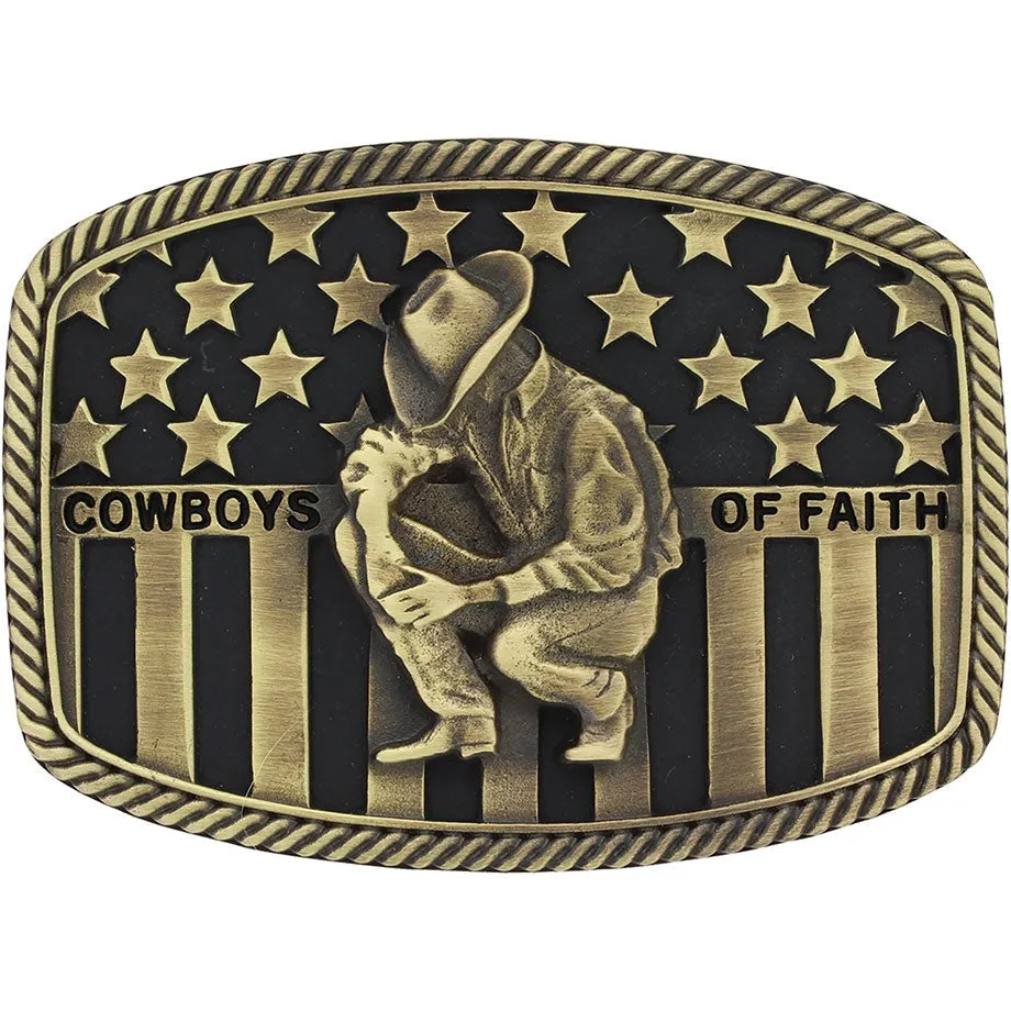 Montana Silversmiths Cowboys of Faith Belt Buckle