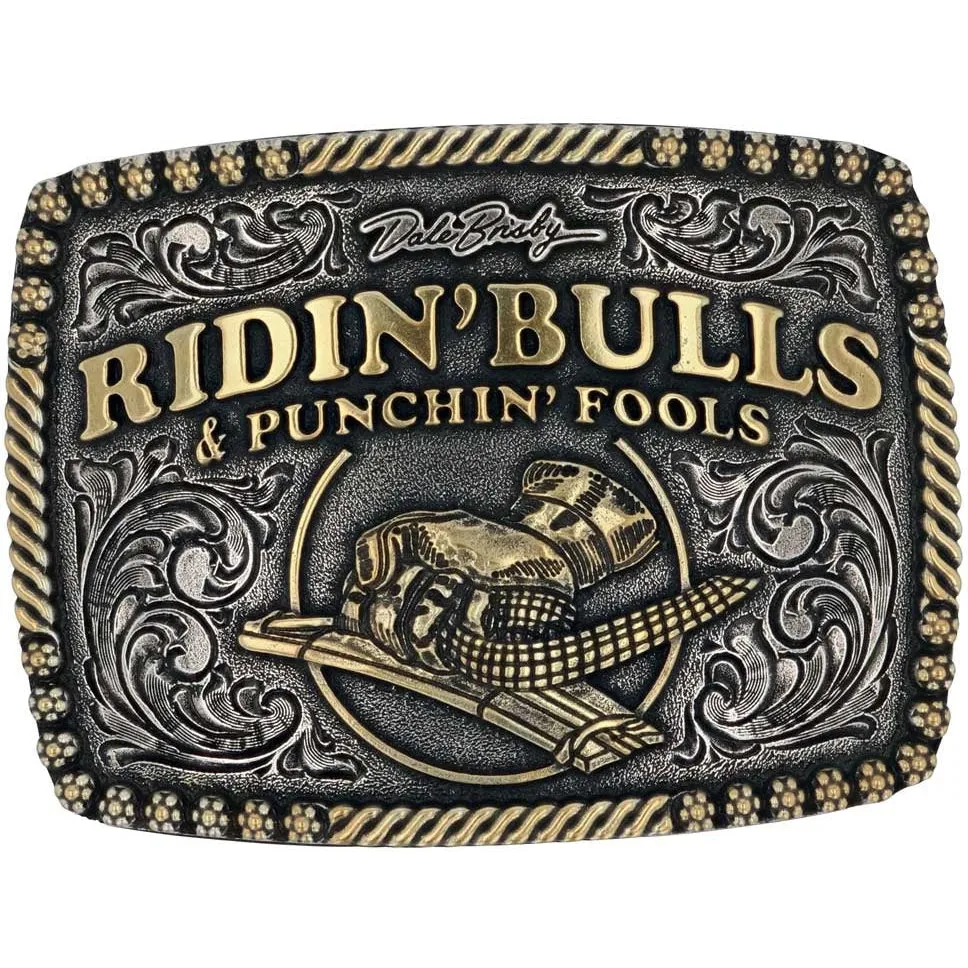 Montana Silversmiths Dale Brisby Bulls and Fools Belt Buckle