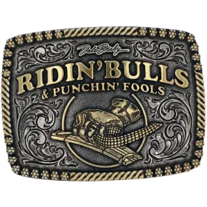 Montana Silversmiths Dale Brisby Bulls and Fools Belt Buckle