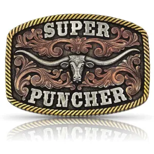 Montana Silversmiths Dale Brisby Super Puncher Longhorn Buckle