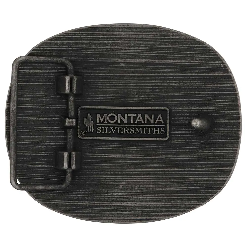 Montana Silversmiths Keep It Old School Whiskey Bent Belt Buckle