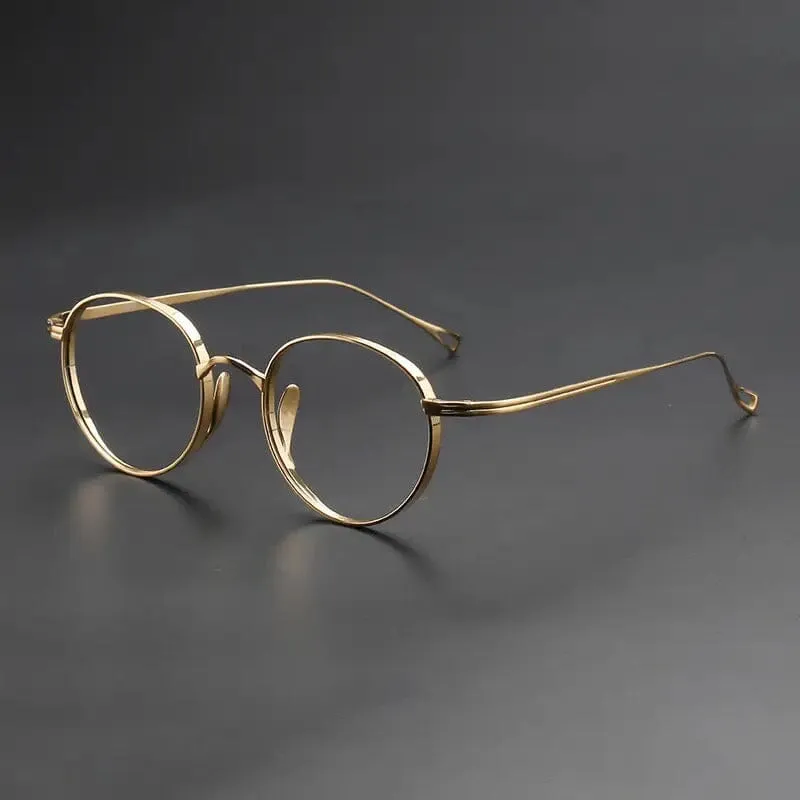 Moryn Titanium Round Glasses Frame