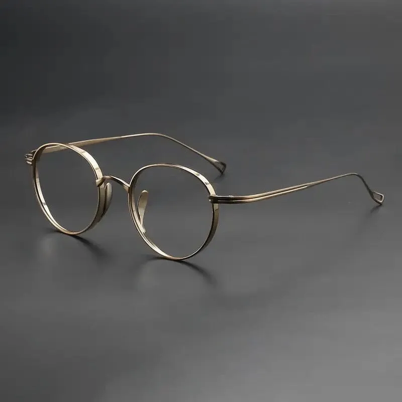 Moryn Titanium Round Glasses Frame