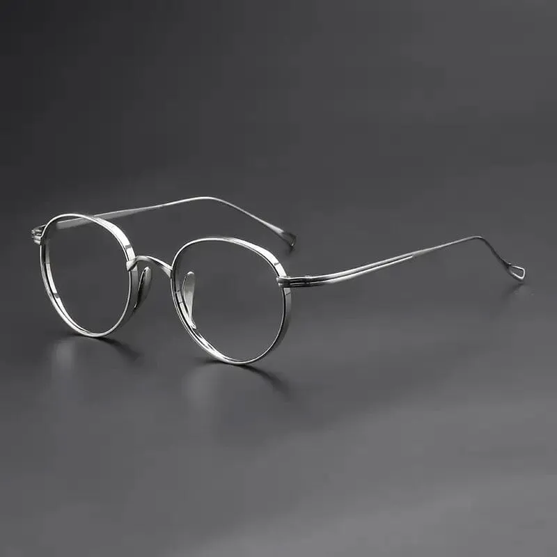 Moryn Titanium Round Glasses Frame