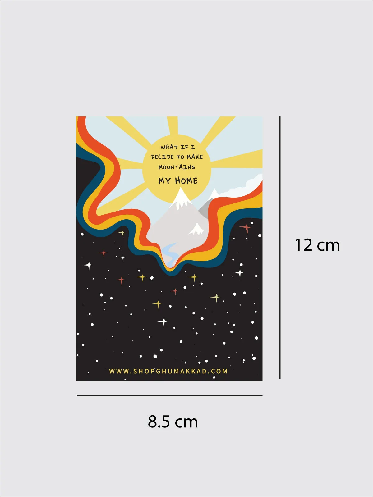 Mountains My Home | Laptop / Car Sticker