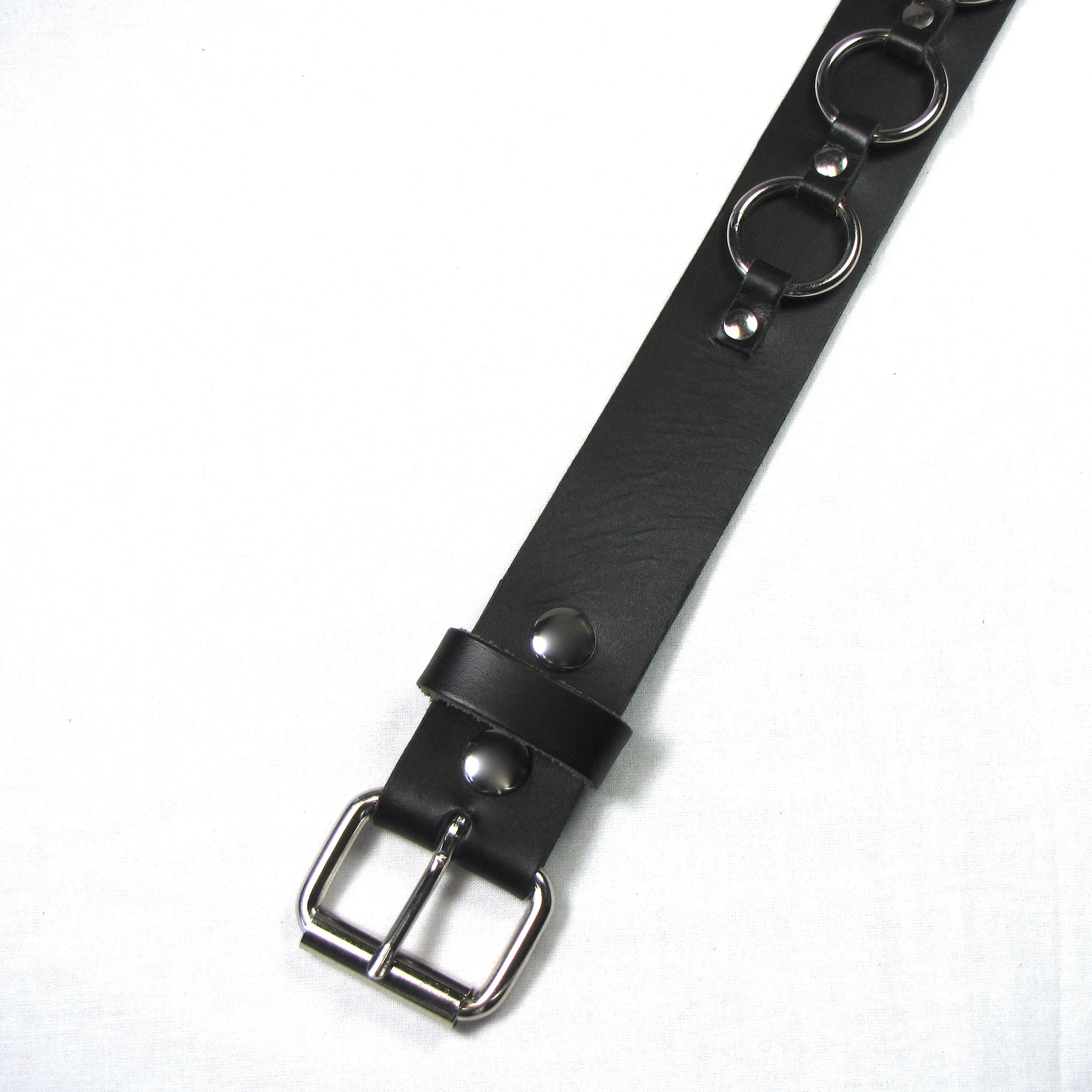 MRB-7  1 1/2" Bondage Belt w/ Ring Strap