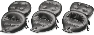 Mustang 75555 One-Piece Wide Touring Studded Regal Seat - Chrome Studs