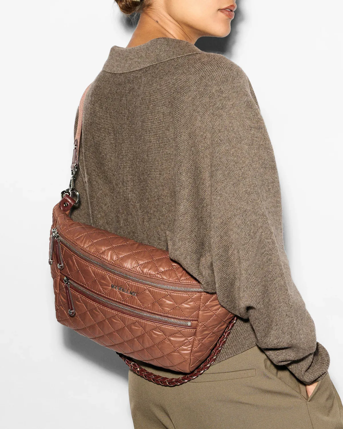 MZ Wallace - Crosby Crossbody Sling (Terracotta)