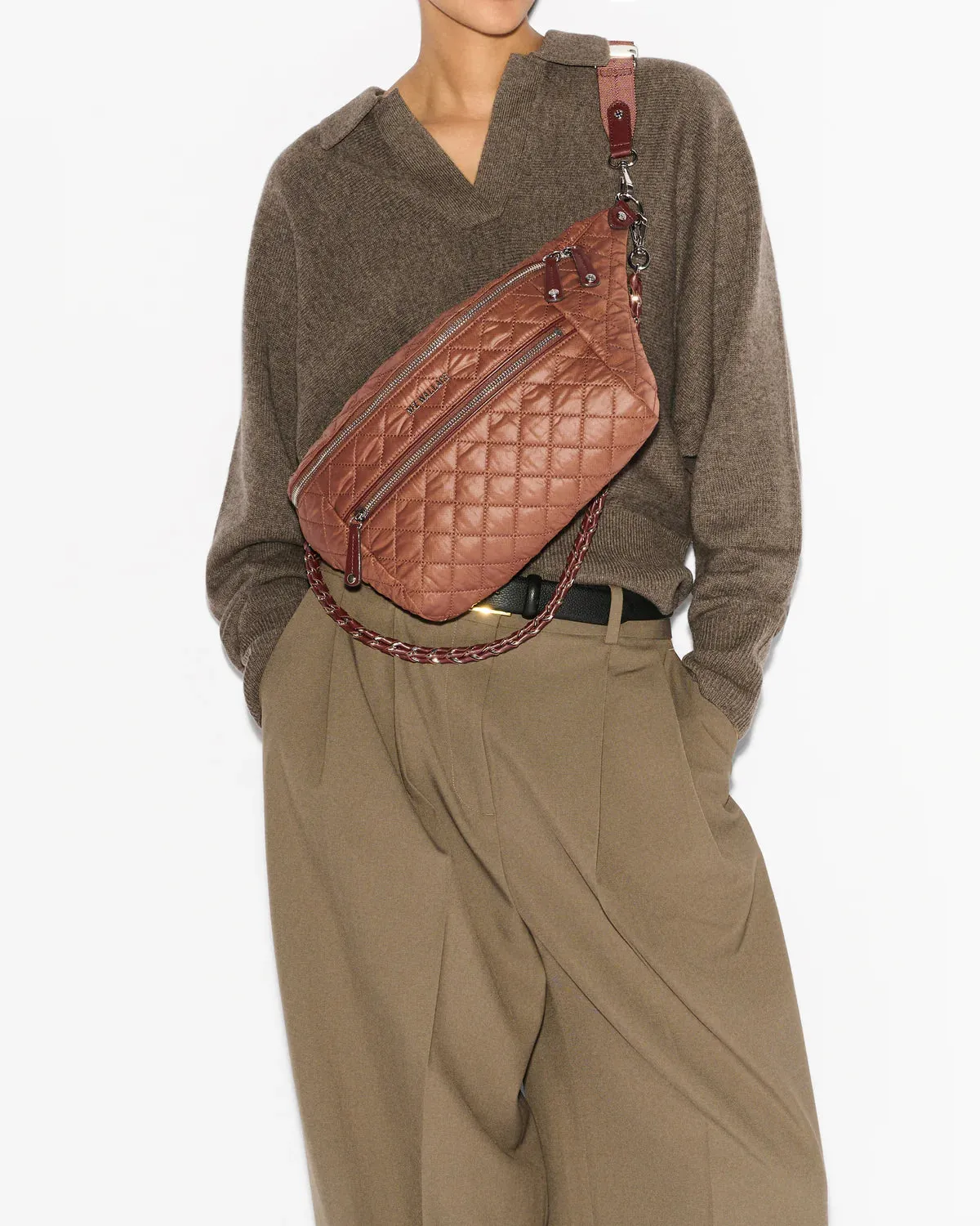 MZ Wallace - Crosby Crossbody Sling (Terracotta)