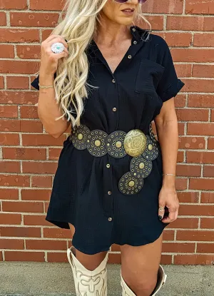 Nancy Belt Black & Gold