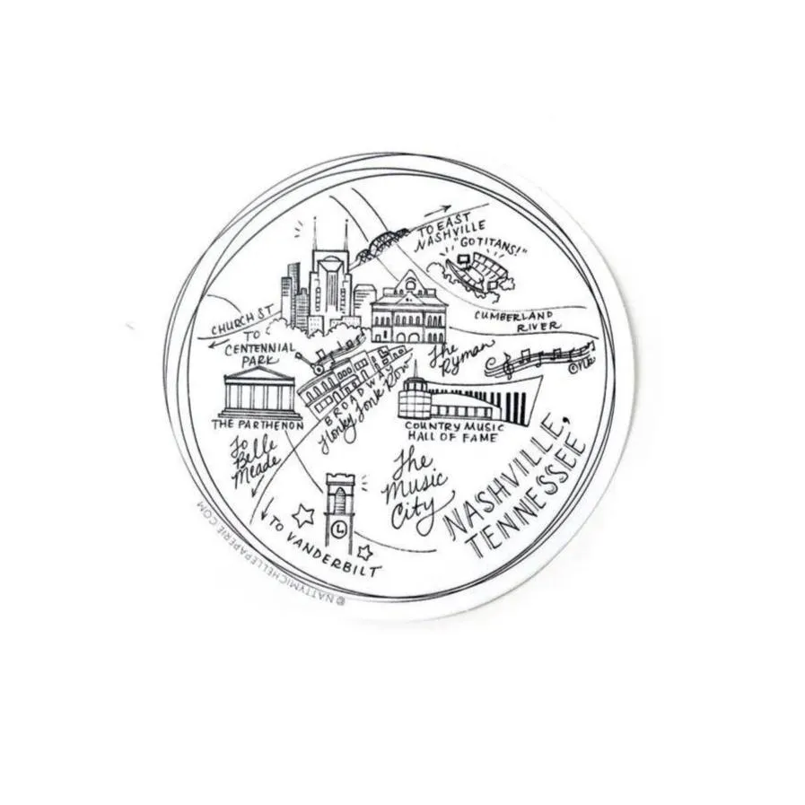 Nashville, Tennessee Sticker