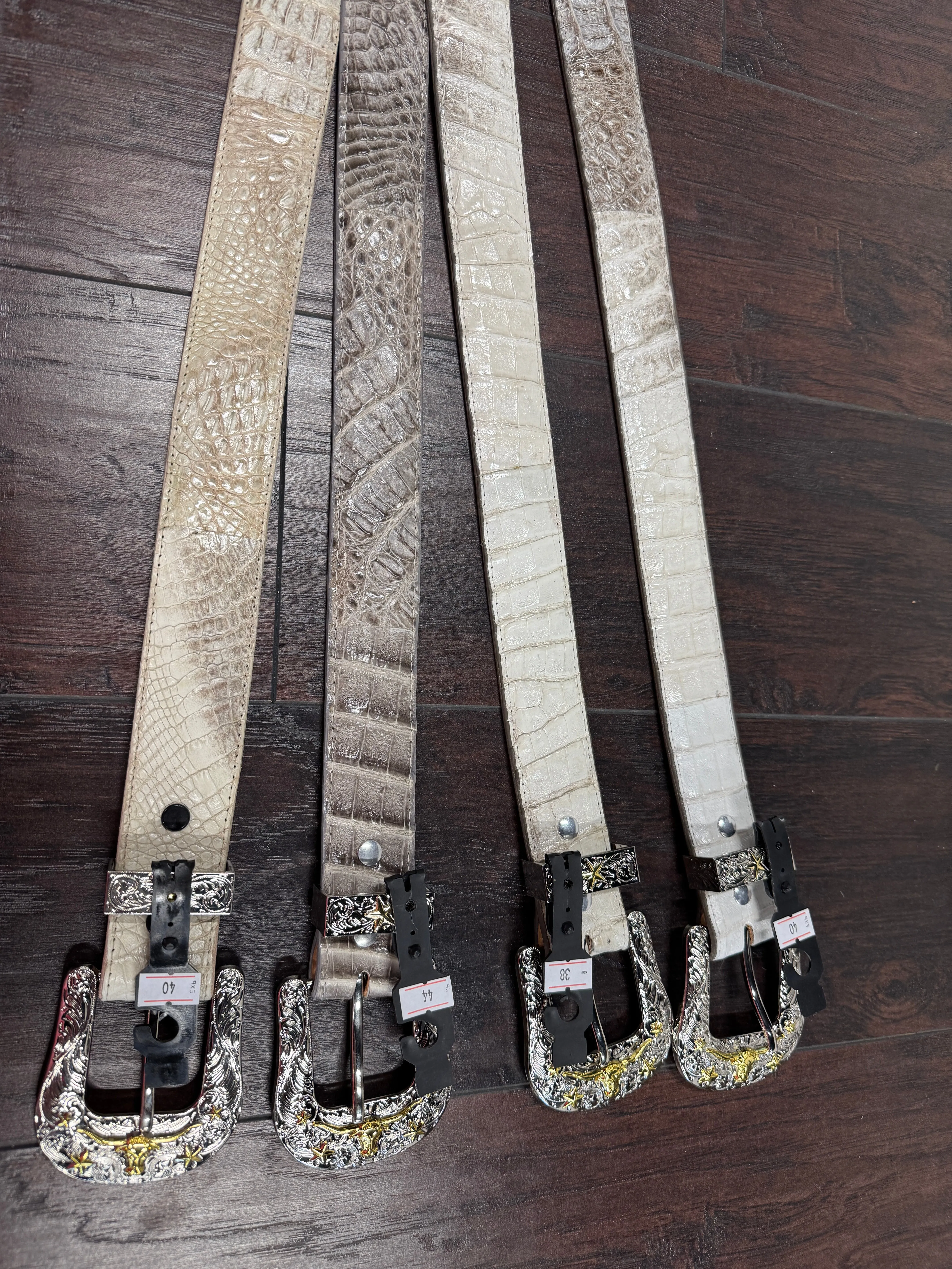 Natural Caiman Belt