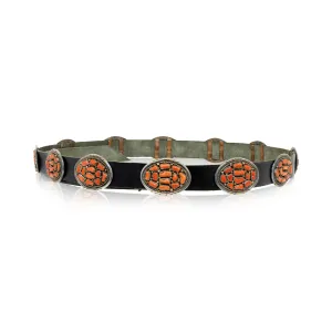 Navajo Coral Concho Belt