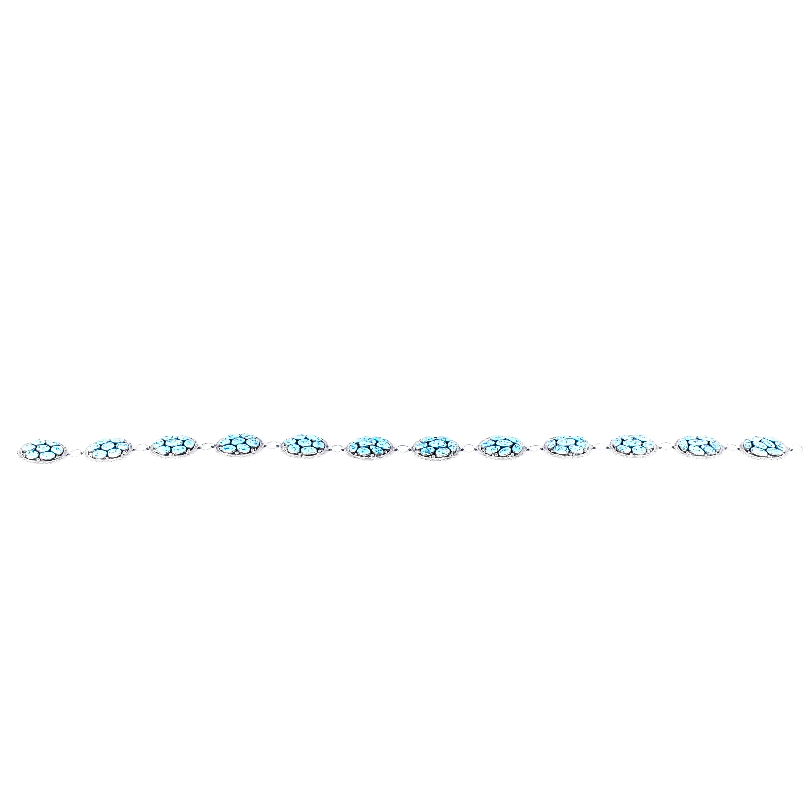 Navajo Sleeping Beauty Link Concho Belt