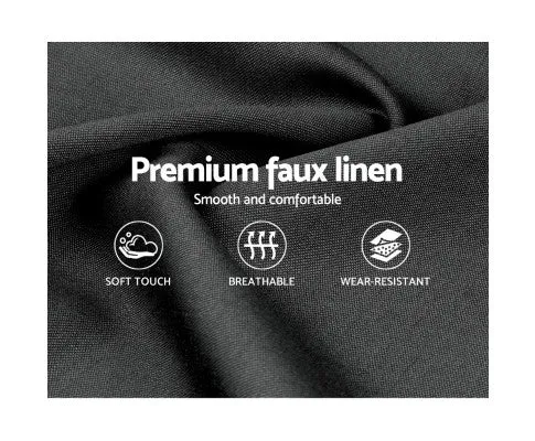 Neo Bed Frame Fabric - Charcoal Queen