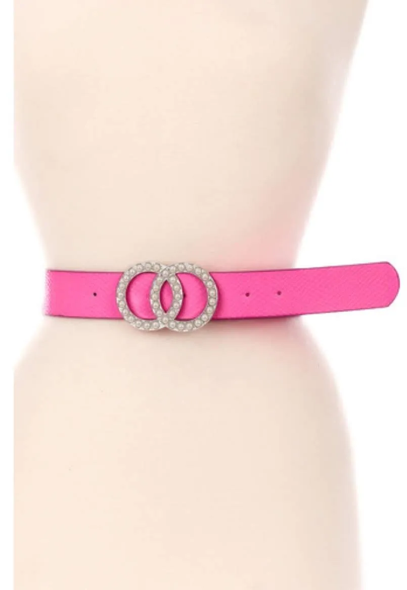 Neon Pink Pearl Belt