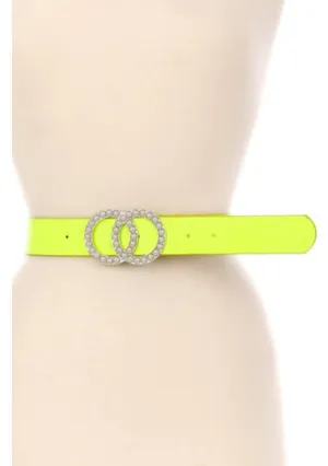 Neon Yellow Pearl Belt