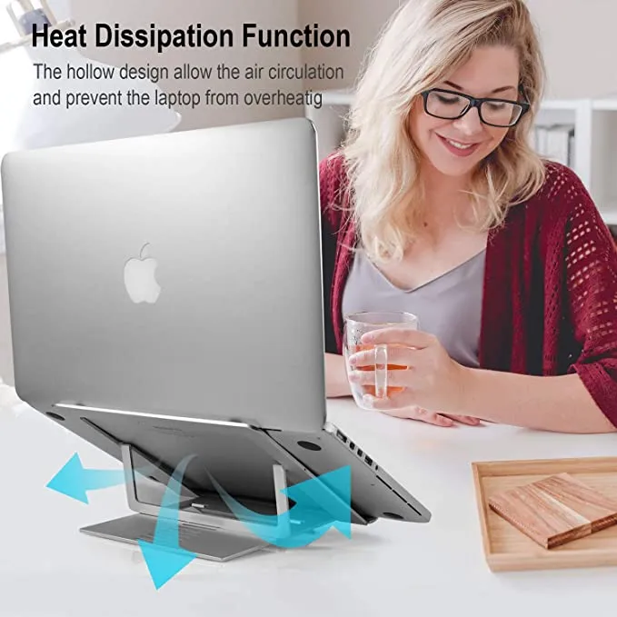 New Laptop Stand,LITSPED Laptop Riser Stand for Desk,Laptop Holder Mount with Adjustable 9-Level Height,Compatible with MacBook Air/Pro,Dell,HP,Lenovo and All Laptops (10-15.6inch)