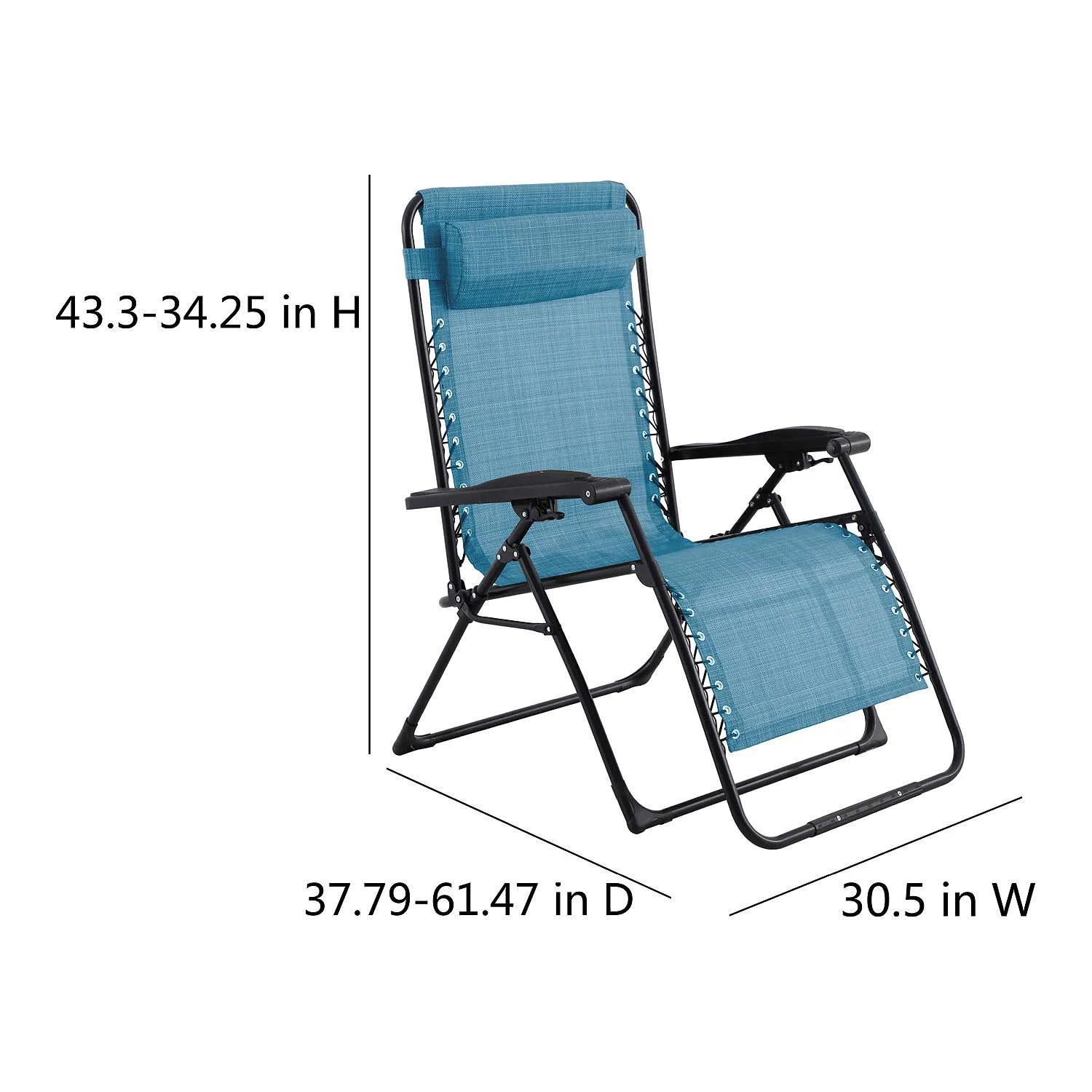 NEW Sonoma Goods For Life® XL Over sized Anti-Gravity Teal Patio Lounge Chair - Retails for $159  USD!
