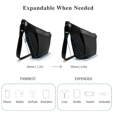NIID FINO IV Ultra- Slim Hybrid Sling Chest bag