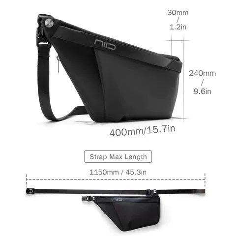 NIID FINO IV Ultra- Slim Hybrid Sling Chest bag