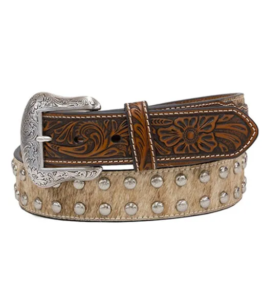 NOCONA MENS CALF HAIR STUDS BELT