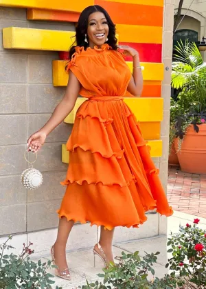 Norabella- Ruffles Galore Swing Dress (NEW)