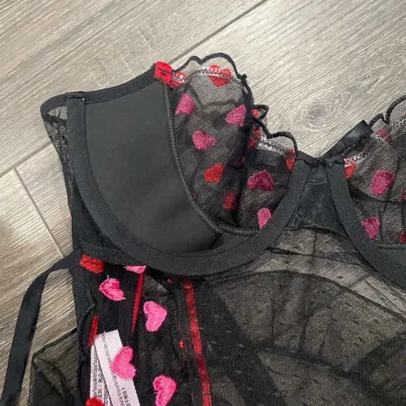 NWOT! Victoria‎ Secret Valentine’s Day Collection Heart Lingerie
