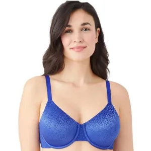 NWT Wacoal 34D Back Appeal Underwire Bra 855303 Blue 114366