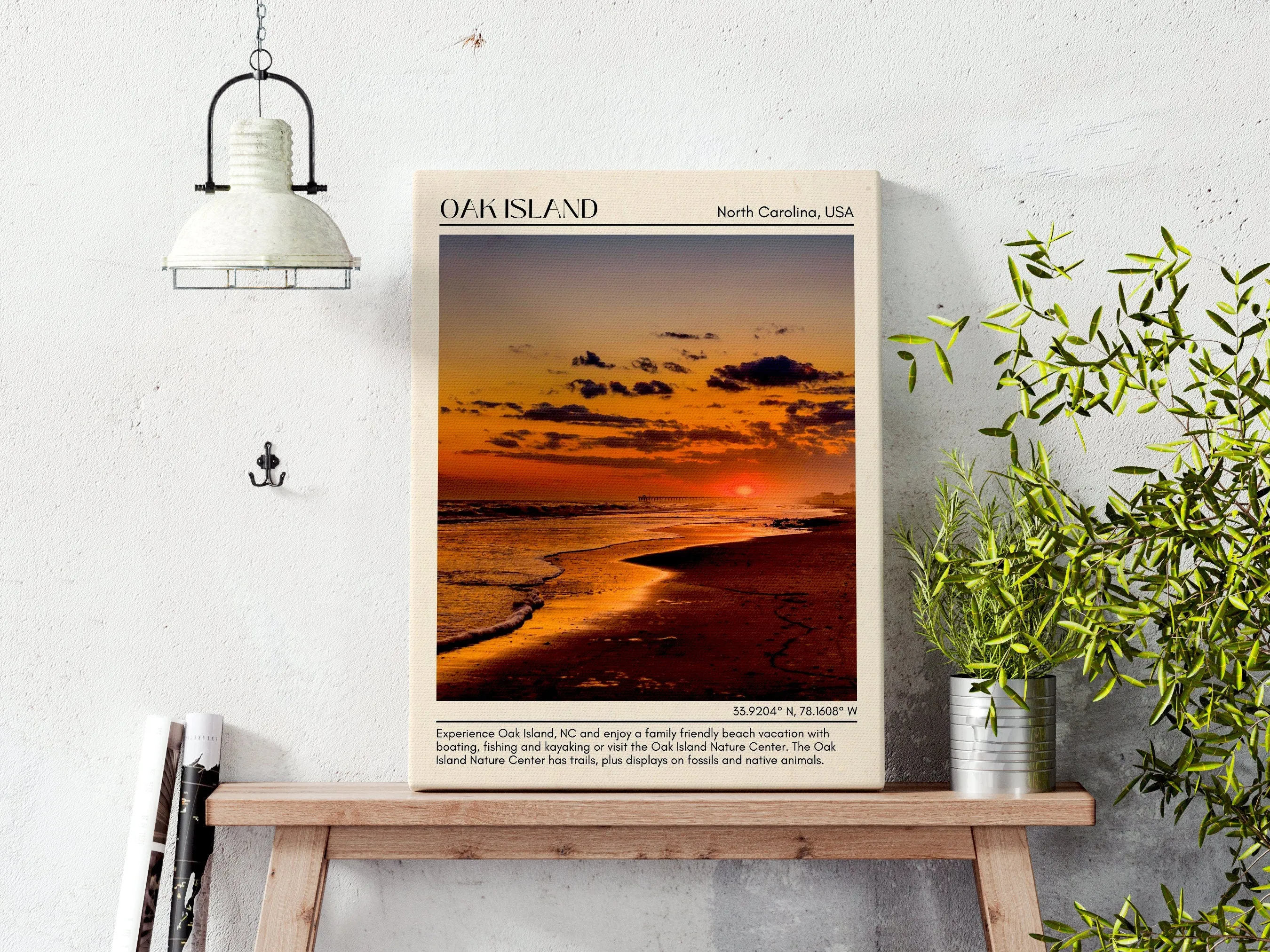 Oak Island Wall Canvas, USA