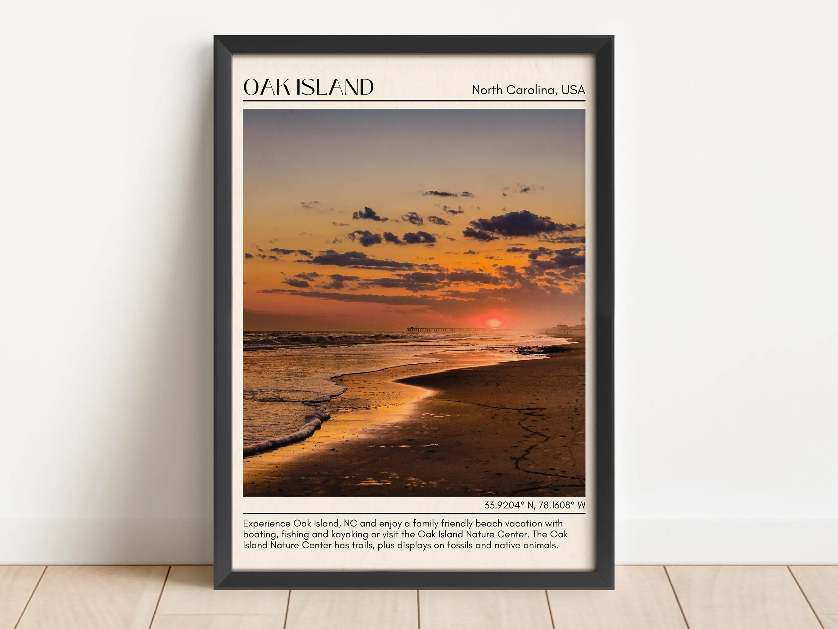 Oak Island Wall Canvas, USA