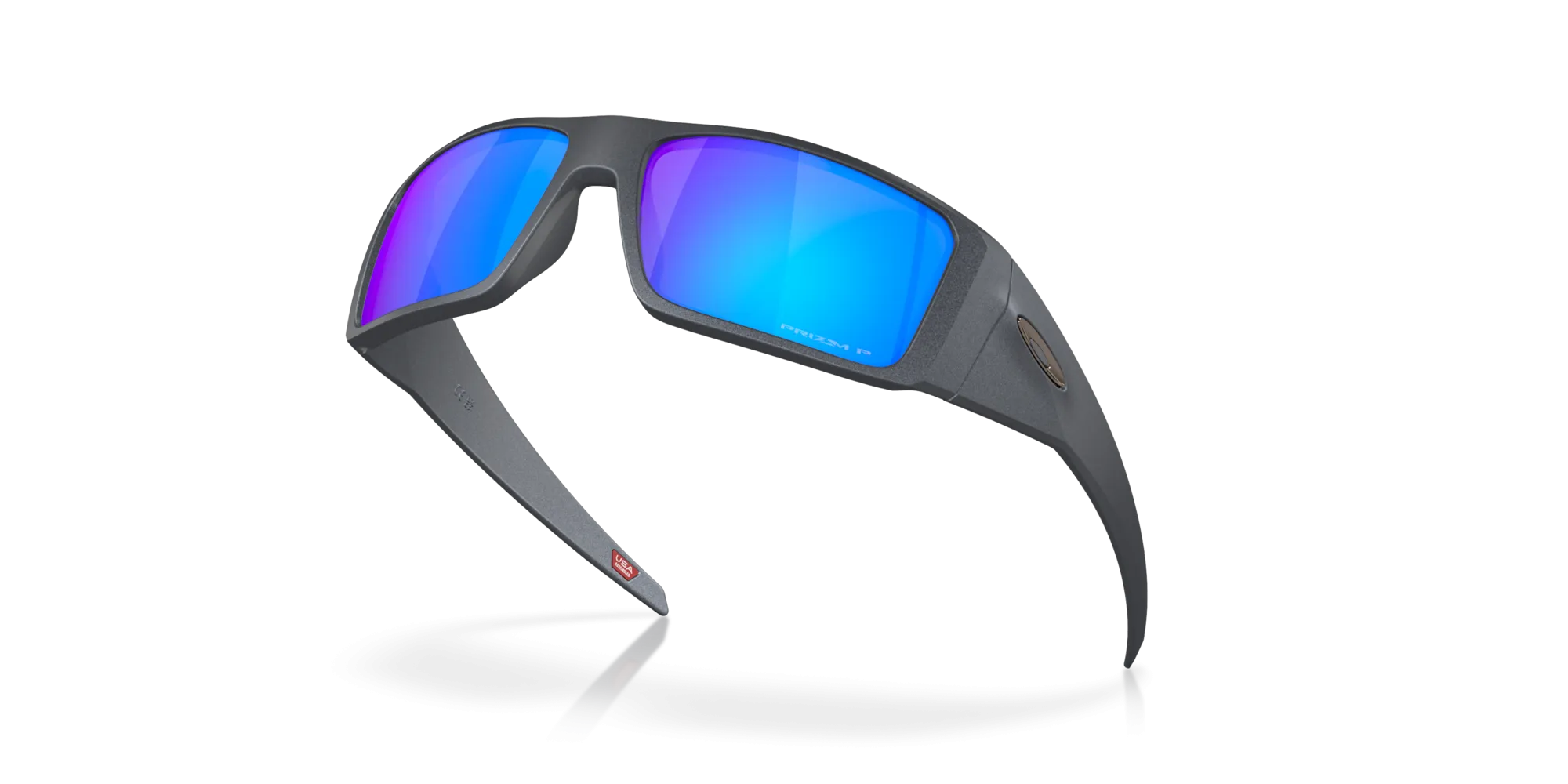 Oakley Heliostat Sunglasses - Blue Steel w/Prizm Sapphire Polarized