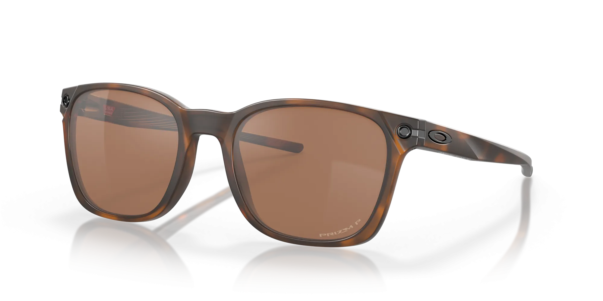 Oakley Ojector Sunglasses - Matte Brown Tortoise with Polarized Prizm Tungsten Lenses