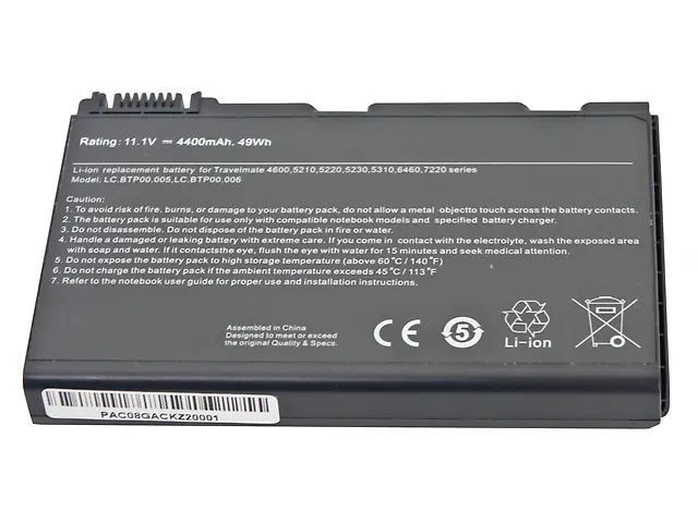 Oem Ac 08 5520 Batería Para Laptop 11.1 V 4400m Ah