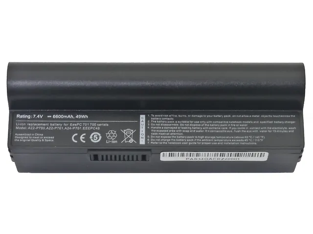 Oem As34 Eee Pc 701 M Batería Para Laptop 7.4 V 6600m Ah