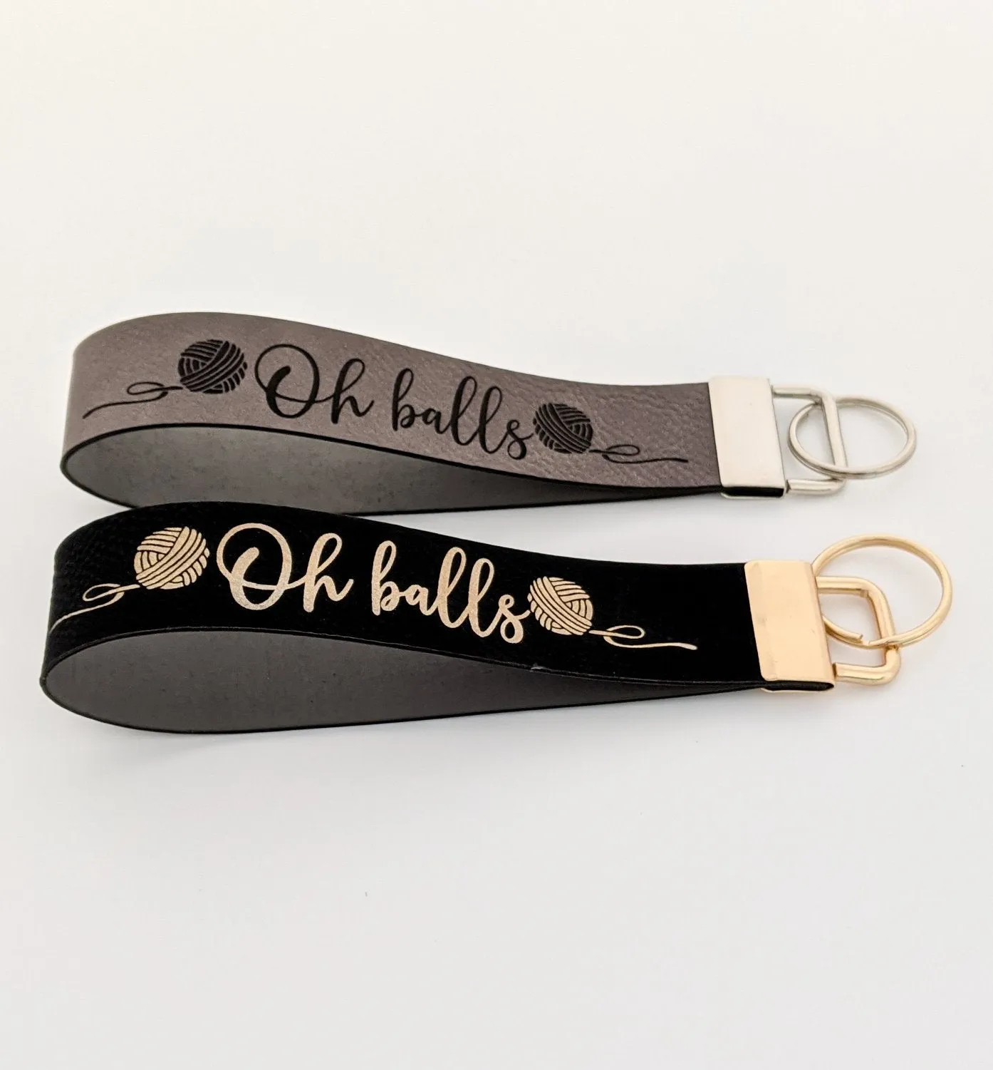 Oh Balls - Wristlet/Keyring fob
